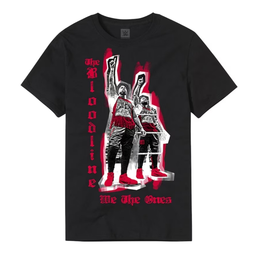 Wwe Kids Black And Red The Bloodline Tee